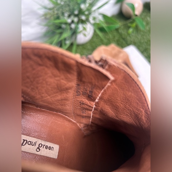 Elle Bootie. PAUL GREEN. Color: Sisal. US size 8 - Picture 13 of 16